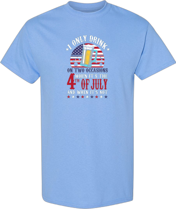 4Th Of July Drunk Drinking Party Drink Beer American Flag  Shirt
