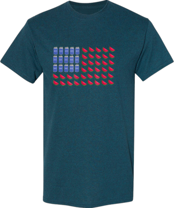 American Flag  Beer  Watermelon 4Th Of July  Shirt