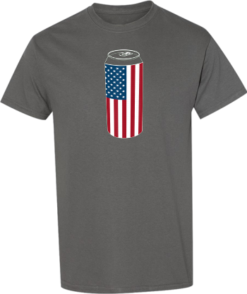 American Flag Beer Can  US Beer Drinkers Funny Gift Tshirt1 Shirt