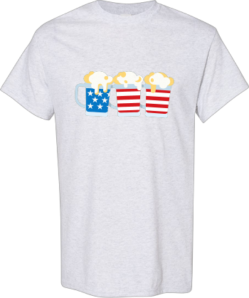 American Flag Beer Mugs 4Th Of July USA Merica Dad Gift  Shirt