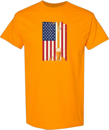American Flag Beer Tap Home Brewery Pint Of Ale Gift Tshirt2 Shirt