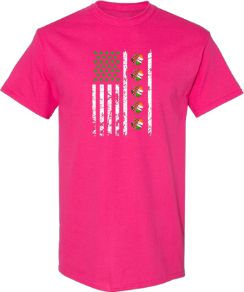 AMERICAN FLAG St Patricks Day Irish Beer Drinking  Shirt