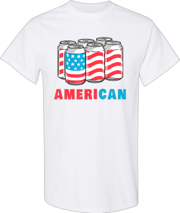 American Funny 4Th Of July Beer Patriotic USA Flag Merica  Shirt