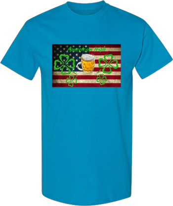 American Irish  Vintage Flag Beer Shamrocks1 Shirt