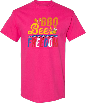 BBQ Beer Freedom  Proud American Flag Party Gift USA Tshirt2 Shirt