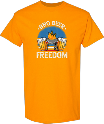BBQ Beer Freedom  Proud American Flag Party Gift USA Tshirt3 Shirt