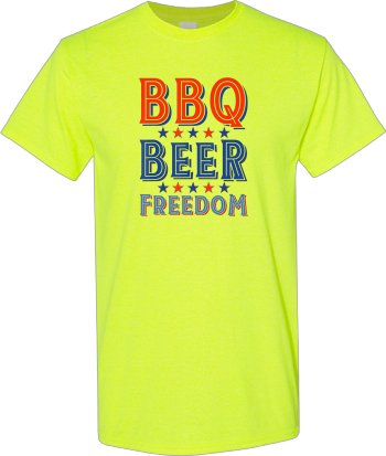 BBQ Beer Freedom American Flag Summer Grilling 4Th Of July  Shirt