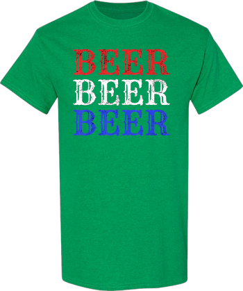 Beer America American Flag Drinking Brew Home Brewer Gift  Shirt