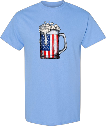 Beer American Flag  4Th Of July Men Women Merica USA Shirt