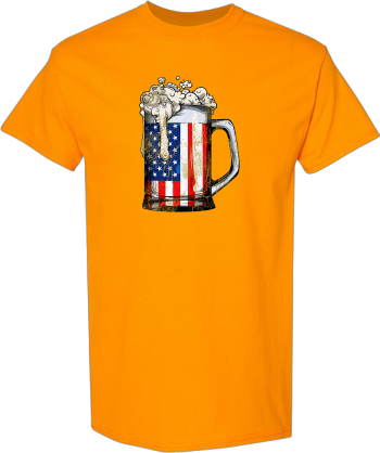 Beer American Flag  4Th Of July Men Women Merica USA2 Shirt