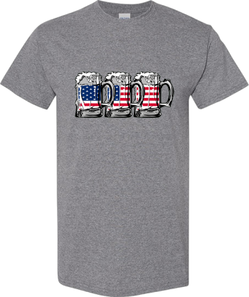 Beer American Flag 4Th Of July Design Gift  Shirt