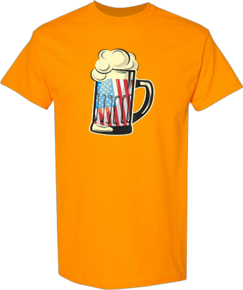 Beer American Flag 4Th Of July Independence Day  Shirt
