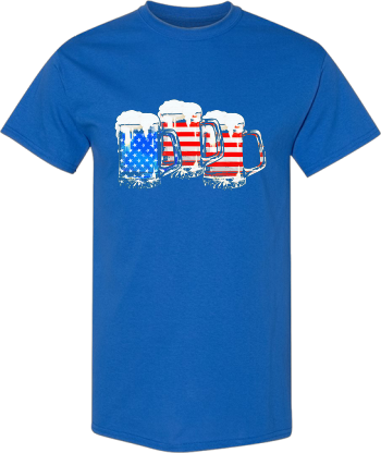 Beer American Flag 4Th Of July Merica USA  Shirt