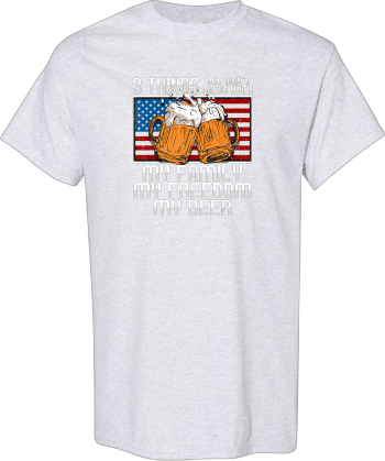 Beer American Flag Life Rules  Shirt