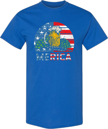 Beer American Flag Vintage 4Th Of July Craft Beer Merica  Shirt