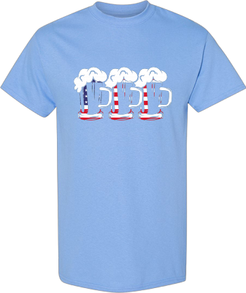 Beer American USA Flag 4Th Of July  Shirt