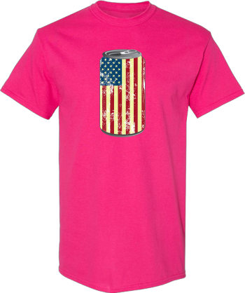 Beer Can  Men American Flag 4Th Of July Patriot Gift  Shirt
