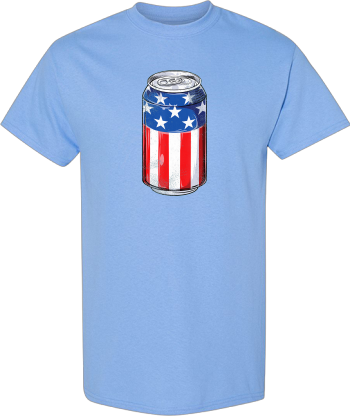 Beer Can 4Th Of July Men Women American Flag Drinking Gifts  Shirt