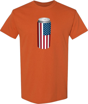 Beer Can American Flag  Cute USA Can Of Beer Gift Tshirt1 Shirt