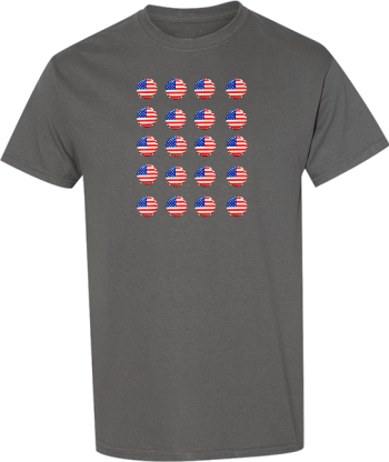 Beer Caps American US Flag Patriotic 4Th July Funny Drinking  Shirt