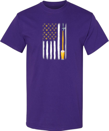 Beer Drinking Brewery Beerfest American Flag  Shirt