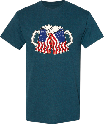 Beer I American Flag I 4Th Of July I USA I Patriotic Beer  Shirt