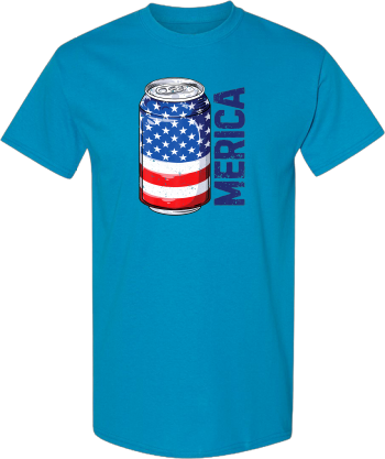 Beer Merica 4Th Of July American Flag Men Women Drinking Can Tshirt1 Shirt