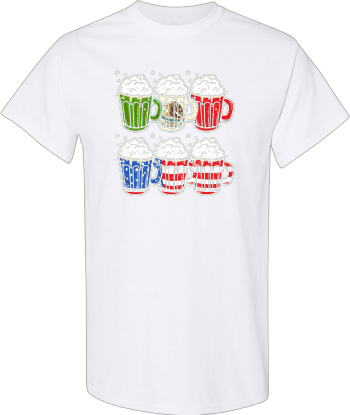 Beer Mexican American Flag Funny Drinko Cinco De Mayo Cool  Shirt