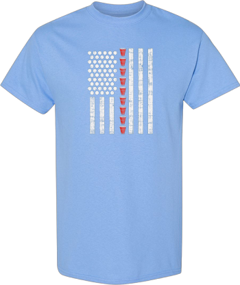 Beer Pong American Flag Funny USA 4Th Of July Party Patriot  Shirt