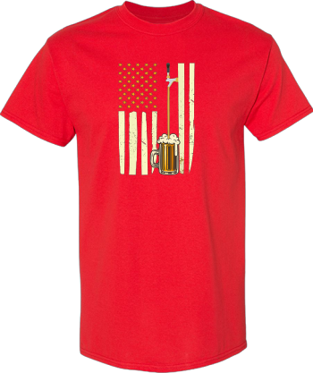 Beer Tap American Flag For Brewers  Shirt