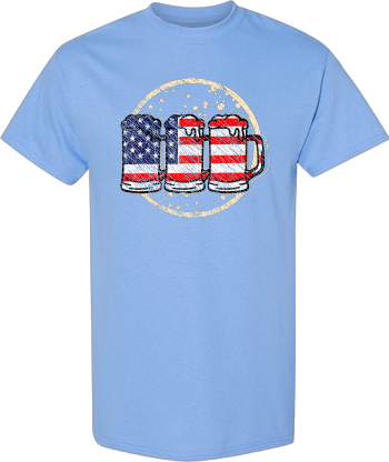 Beer USA American Flag 4Th Of July America Beer  Shirt