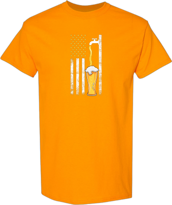 Beer USA Flag 4Th Of July American Drinking Party  Shirt