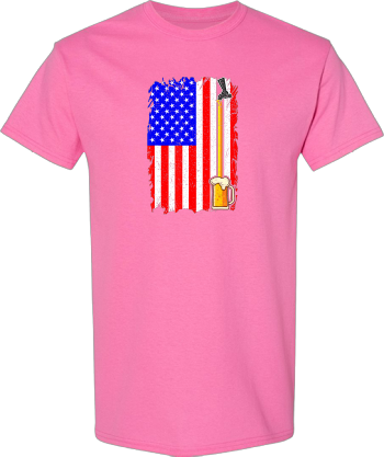 Brewery IPA Craft Beer Patriotic USA American Flag Brewer  Shirt