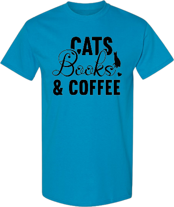 Cats Books & Coffee Shirt