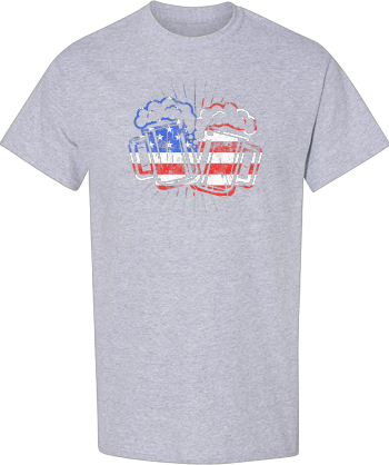 Cheers Beer American Flag  Drinking 4Th Of July Gift  Shirt