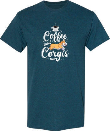 Coffee And Corgis  Corgi Dog Caffeine Lover Men Women Tshirt Shirt