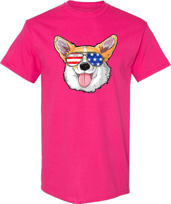 Corgi American Sunglasses  Th Of July Dog Puppy USA Shirt