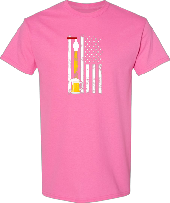 Craft Beer American Flag USA  4Th July Brewery Shirt