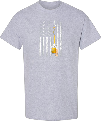 Craft Beer American Flag USA 4Th July Brewery  Shirt