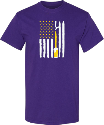 Craft Beer American Flag USA 4Th July Brewery Alcohol Gift  Shirt