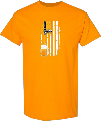 Craft Beer American Flag USA 4Th July Brewery IPA Craft Beer  Shirt