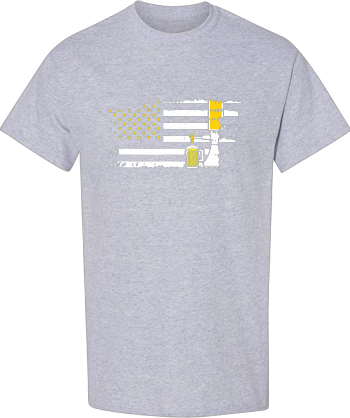 Craft Beer American Flag USA 4Th July Brewery Mens Drinking  Shirt