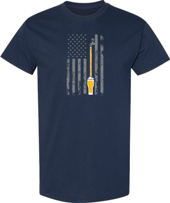 Craft Beer American Flag USA Brewery  Shirt