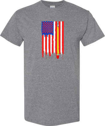 Craft Beer American Flag USA Party Brewery  Shirt