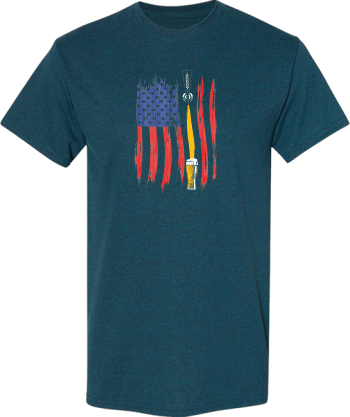 Craft Beer American Flag Vintage Beers Drinker Lover  Shirt