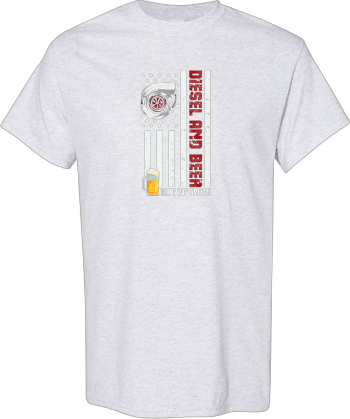 Diesel And Beer Motorsport American Flag Motocross Stock Car  Shirt