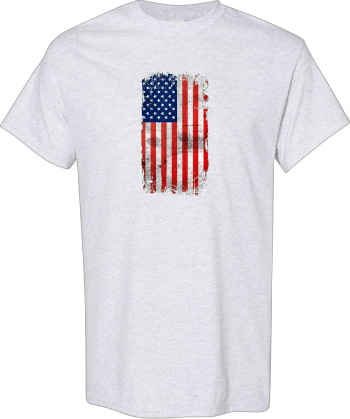 Distressed USA Flag  American Patriot  BBQ Beer Freedom  Shirt