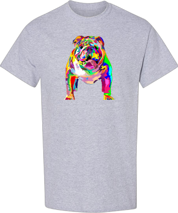 Dog Lover Gifts Womens Colorful Cool English Bulldog Mens Tshirt Shirt