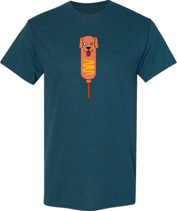 Funny Corn Dog With Dachshund Badger Sausage  Tshirt Shirt