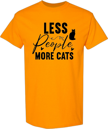 Less People More Cats Shirt